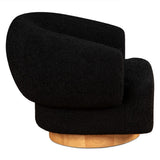Gatsby Estelle 35" Swivel Accent Chair in Midnight Boucle Fabric from Home Trends & Design - Luna Furniture