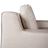 Gatsby Palladium Swivel Accent Chair in White Linen Slipcover from Home Trends & Design - Luna Furniture