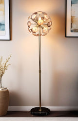 Vintage Light Agate and Marble Floor Lamp from Home Trends & Design - Luna Furniture