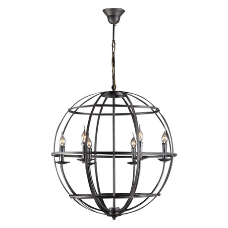 Vintage Light Large Rustic Globe Pendant from Home Trends & Design - Luna Furniture