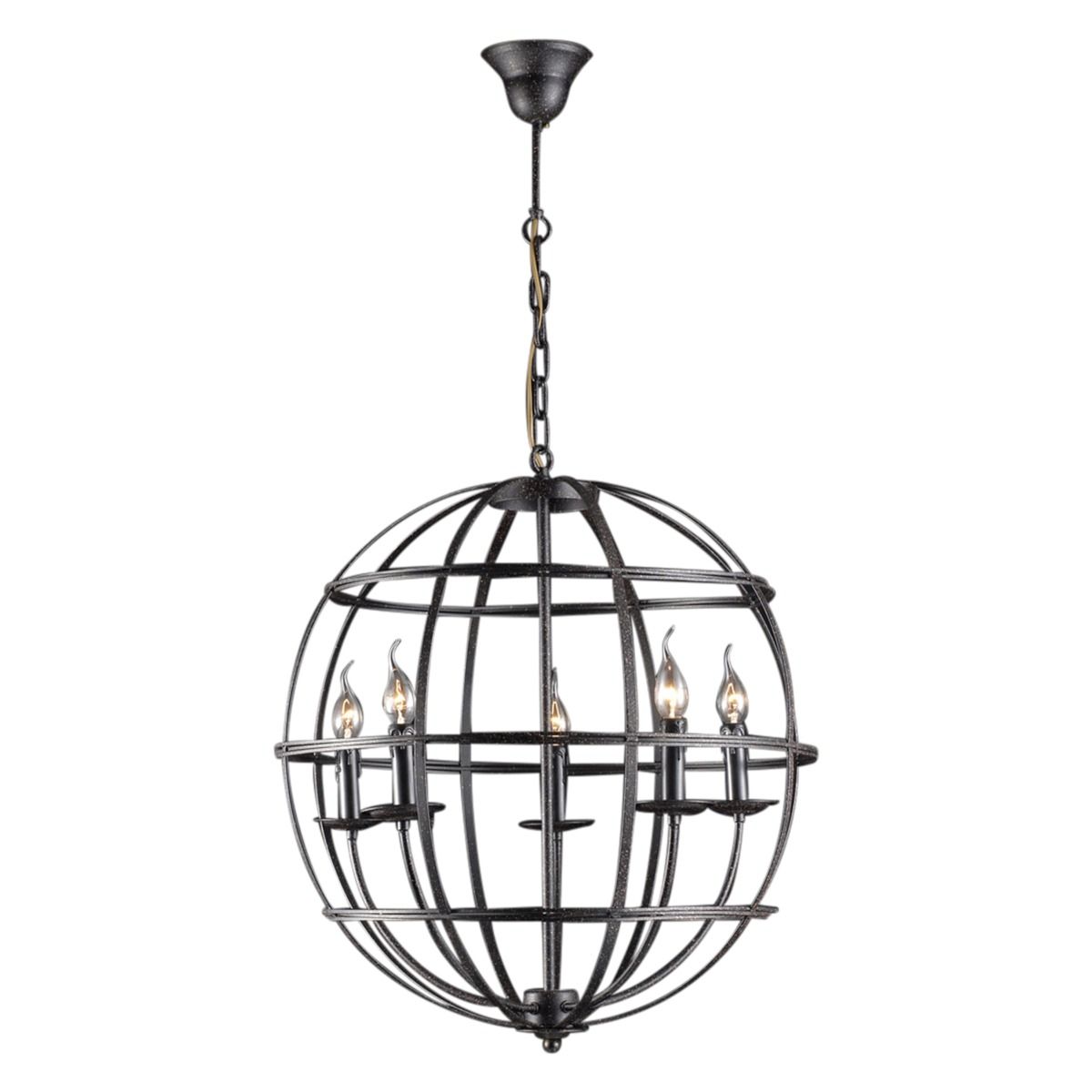Vintage Light Medium Rustic Globe Pendant from Home Trends & Design - Luna Furniture