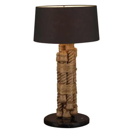 Vintage Light Rope, Marble and Metal Table Lamp from Home Trends & Design - Luna Furniture