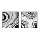 Palette Agate Allure Hand Painted Framed Diptych from Home Trends & Design - Luna Furniture