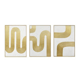 Palette Bold Bands Hand Painted Framed Triptych from Home Trends & Design - Luna Furniture