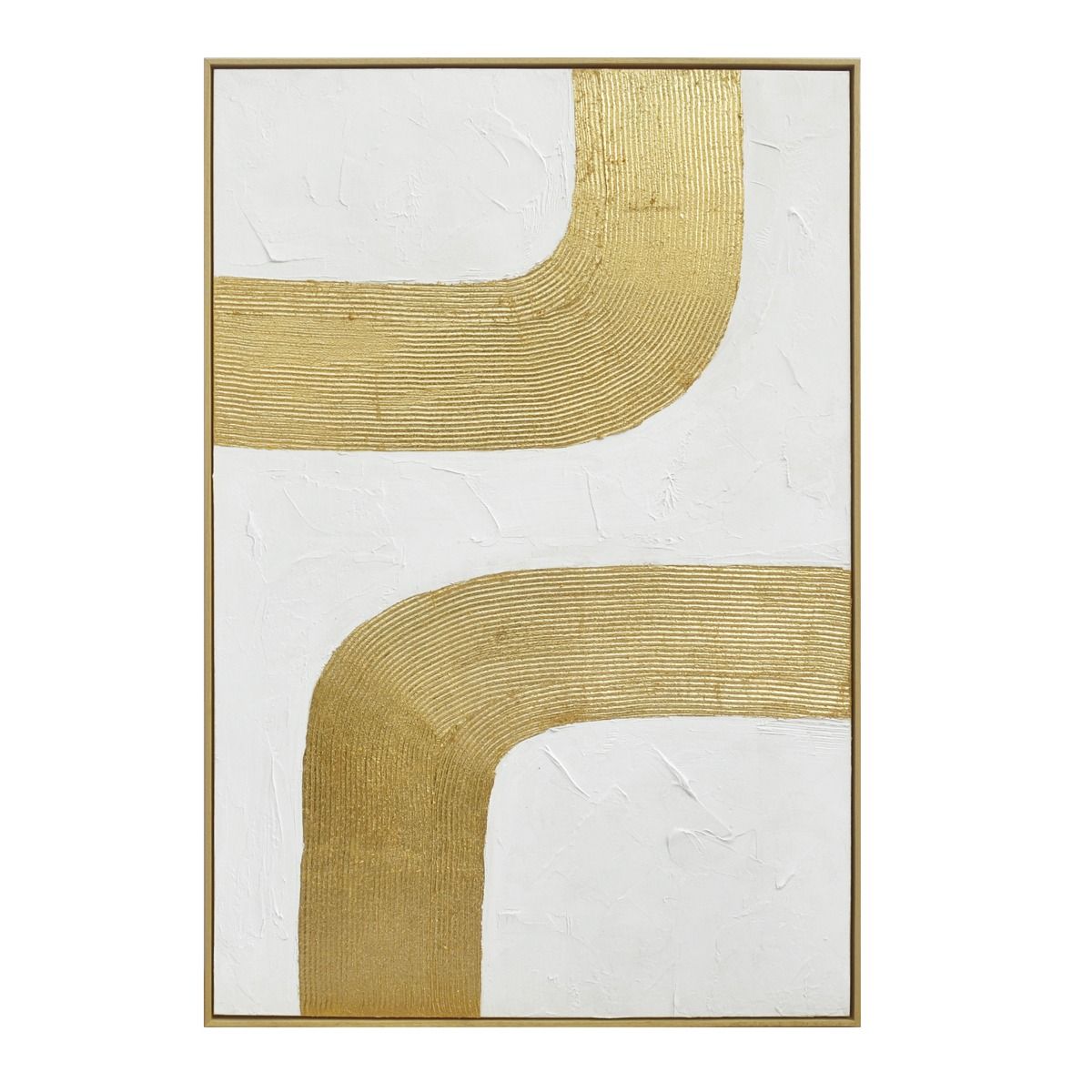 Palette Bold Bands Hand Painted Framed Triptych from Home Trends & Design - Luna Furniture