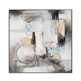 Palette Circular Symphony Hand Painted Framed Diptych from Home Trends & Design - Luna Furniture