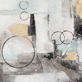 Palette Circular Symphony Hand Painted Framed Diptych from Home Trends & Design - Luna Furniture