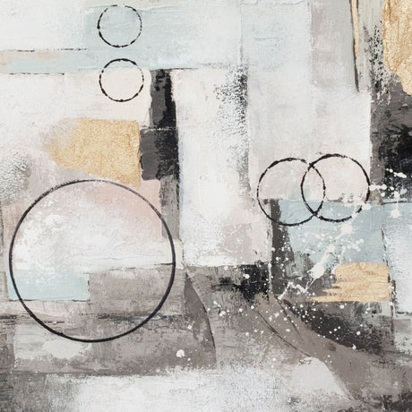 Palette Circular Symphony Hand Painted Framed Diptych from Home Trends & Design - Luna Furniture
