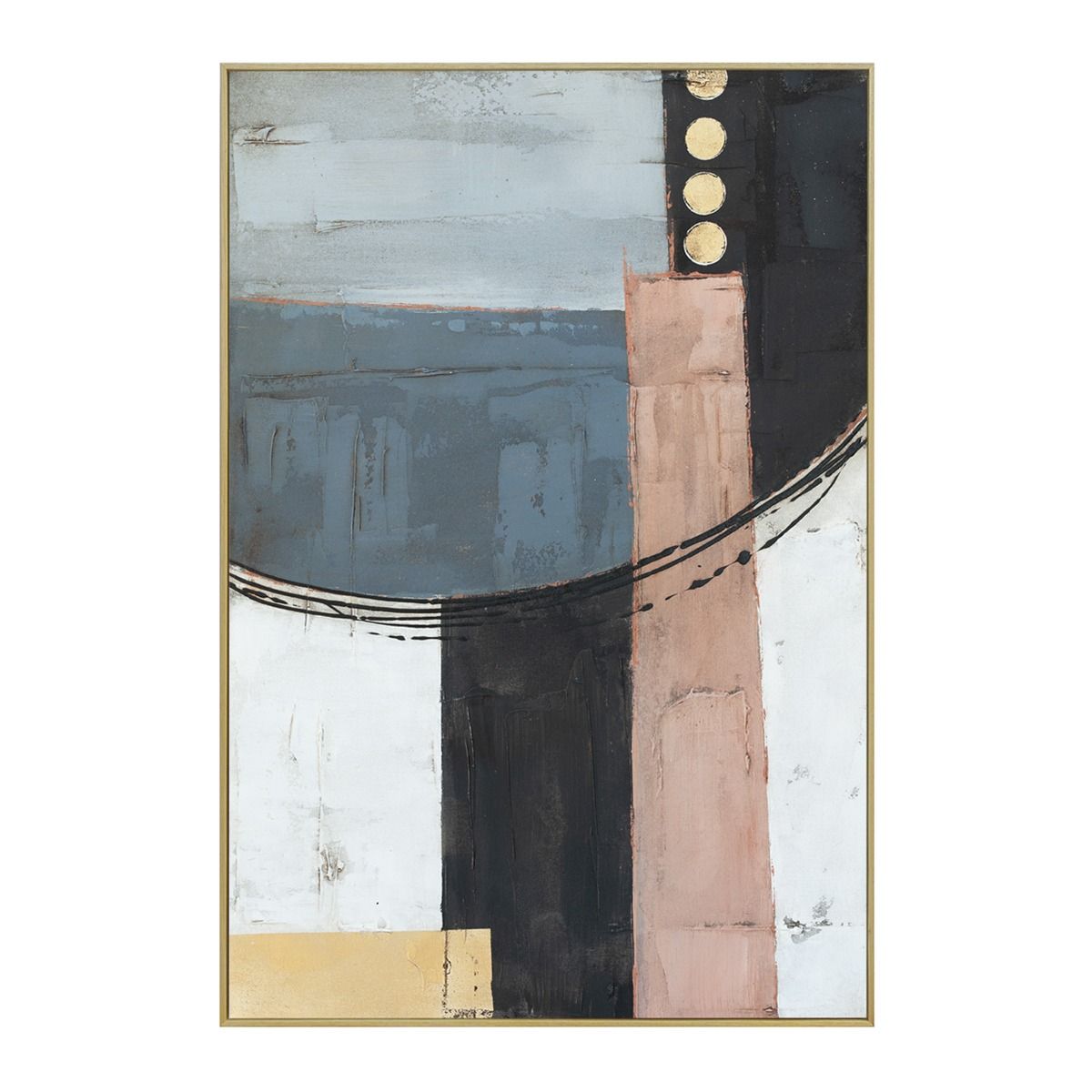 Palette Cityscape Abstractions Hand Painted Framed Diptych from Home Trends & Design - Luna Furniture
