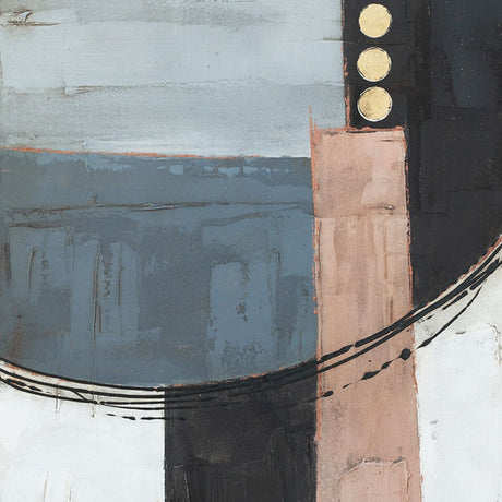 Palette Cityscape Abstractions Hand Painted Framed Diptych from Home Trends & Design - Luna Furniture