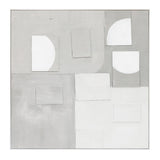 Palette Cutout Collage Hand Painted Framed Diptych from Home Trends & Design - Luna Furniture