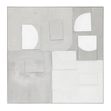 Palette Cutout Collage Hand Painted Framed Diptych from Home Trends & Design - Luna Furniture