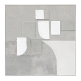 Palette Cutout Collage Hand Painted Framed Diptych from Home Trends & Design - Luna Furniture