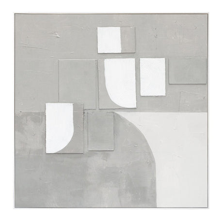 Palette Cutout Collage Hand Painted Framed Diptych from Home Trends & Design - Luna Furniture