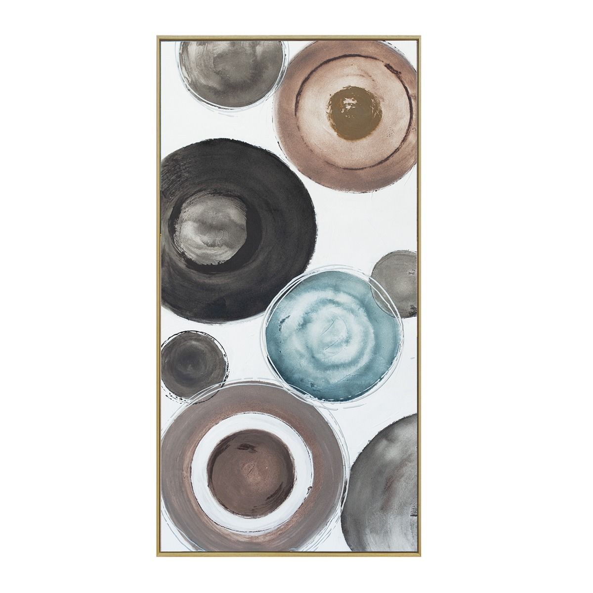 Palette Delicate Dishes Hand Painted Framed Diptych from Home Trends & Design - Luna Furniture