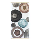 Palette Delicate Dishes Hand Painted Framed Diptych from Home Trends & Design - Luna Furniture