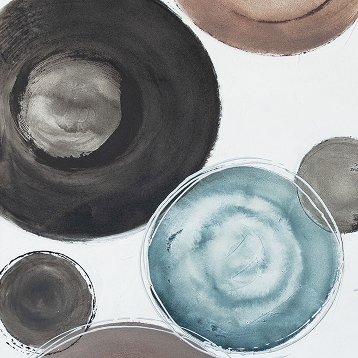 Palette Delicate Dishes Hand Painted Framed Diptych from Home Trends & Design - Luna Furniture
