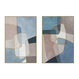 Palette Glass Mosaic Hand Painted Framed Diptych from Home Trends & Design - Luna Furniture