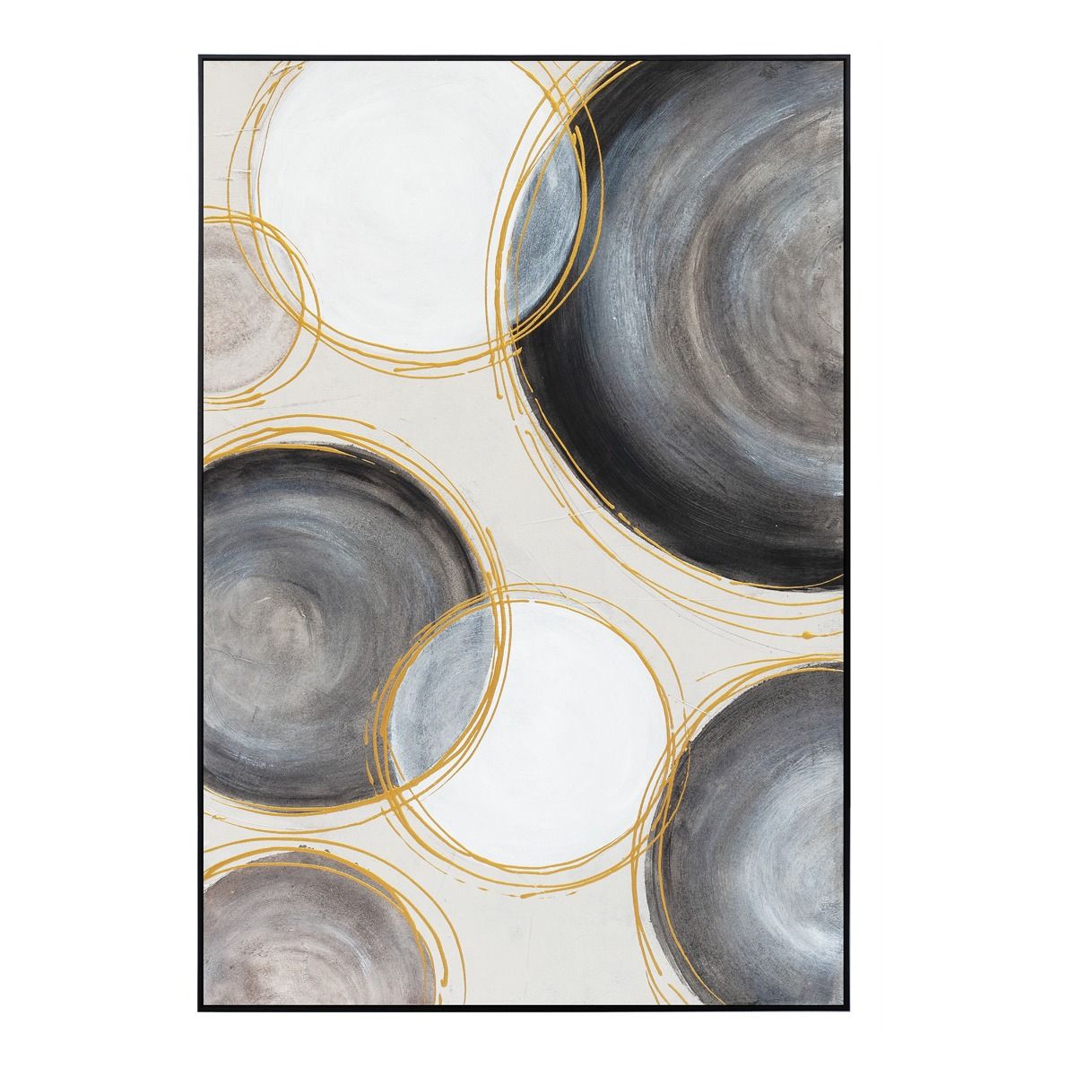Palette Gilded Globes Hand Painted Framed Triptych from Home Trends & Design - Luna Furniture