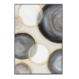 Palette Gilded Globes Hand Painted Framed Triptych from Home Trends & Design - Luna Furniture