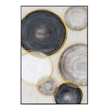 Palette Gilded Globes Hand Painted Framed Triptych from Home Trends & Design - Luna Furniture