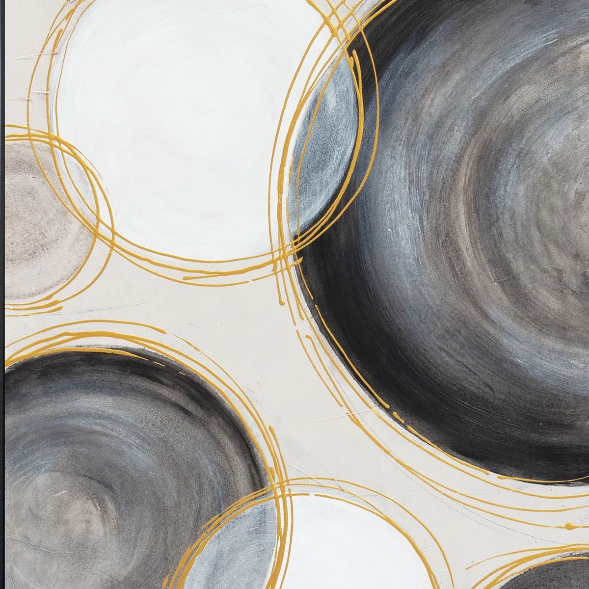 Palette Gilded Globes Hand Painted Framed Triptych from Home Trends & Design - Luna Furniture