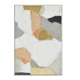 Palette Pastel Patchwork 1 Hand Painted Framed Diptych from Home Trends & Design - Luna Furniture