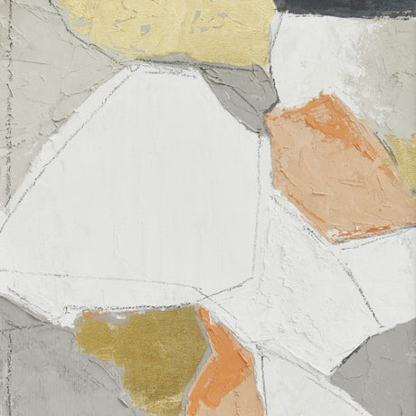 Palette Pastel Patchwork 1 Hand Painted Framed Diptych from Home Trends & Design - Luna Furniture