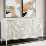 Fern 57" Sideboard with Three Doors in Coastal White from Home Trends & Design - Luna Furniture