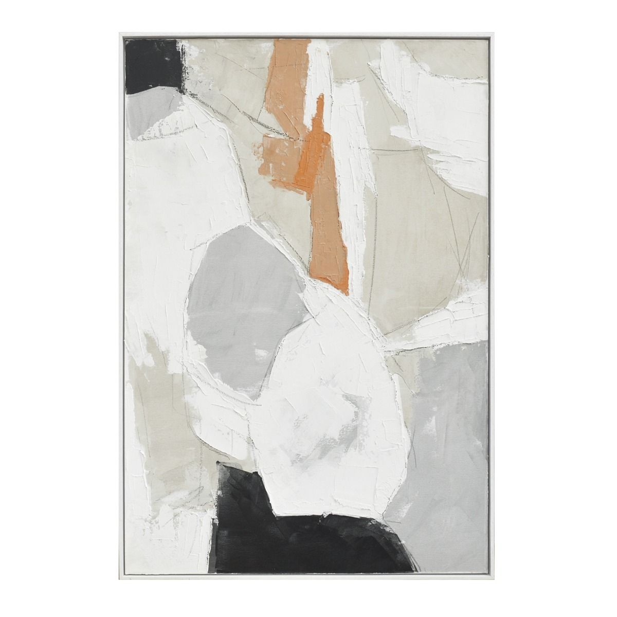 Palette Pastel Patchwork 2 Hand Painted Framed Diptych from Home Trends & Design - Luna Furniture