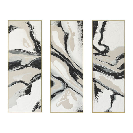 Palette Serenity Hand Painted Framed Triptych from Home Trends & Design - Luna Furniture