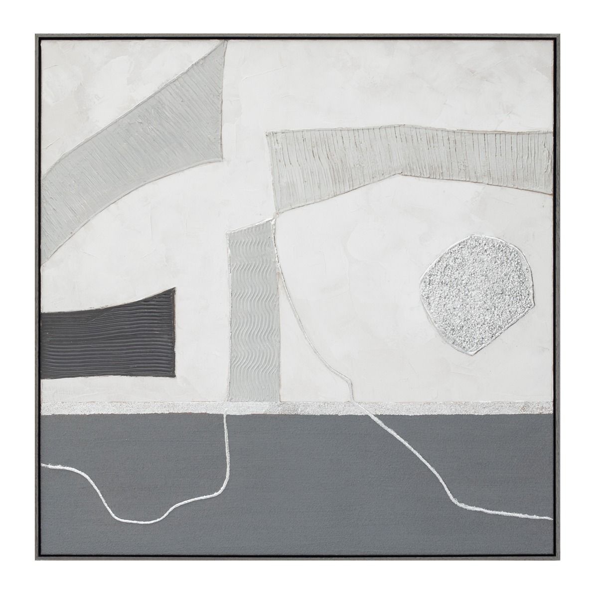 Palette Modern Slate Hand Painted Framed Diptych from Home Trends & Design - Luna Furniture