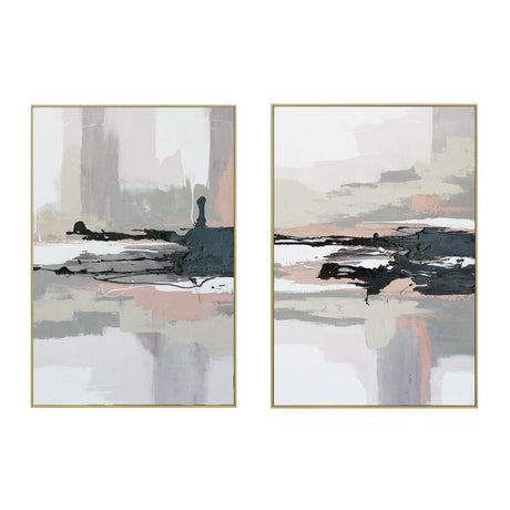 Palette Vistas Unknown Hand Painted Framed Diptych from Home Trends & Design - Luna Furniture