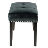 Westby Black Faux Leather Dining Bench with Nailhead from Steve Silver - Luna Furniture