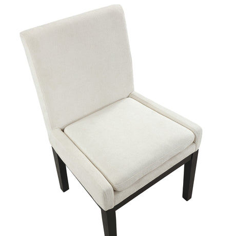 Aubrey Eggshell/Black Parsons Chair, Set of 2 from Steve Silver - Luna Furniture