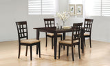 Gabriel 5-piece Rectangular 59-inch Dining Set Cappuccino from Coaster - Luna Furniture