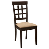 Gabriel 5-piece Rectangular 59-inch Dining Set Cappuccino from Coaster - Luna Furniture