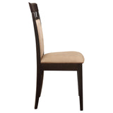 Gabriel 5-piece Rectangular 59-inch Dining Set Cappuccino from Coaster - Luna Furniture