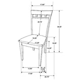 Gabriel Cappuccino 7-Piece Extension Leaf Dining Table Set from Coaster - Luna Furniture