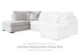 Gabyleigh Nickel Left-Arm Facing Corner Chaise from Ashley Furniture - Luna Furniture