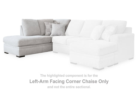 Gabyleigh Nickel Left-Arm Facing Corner Chaise from Ashley Furniture - Luna Furniture