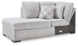 Gabyleigh Nickel Left-Arm Facing Corner Chaise from Ashley Furniture - Luna Furniture
