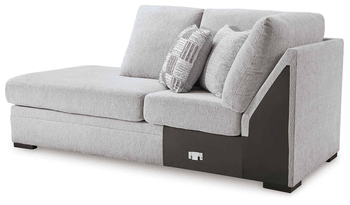 Gabyleigh Nickel Left-Arm Facing Corner Chaise from Ashley Furniture - Luna Furniture