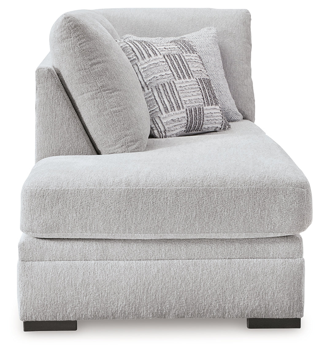 Gabyleigh Nickel Left-Arm Facing Corner Chaise from Ashley Furniture - Luna Furniture