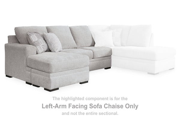 Gabyleigh Nickel Left-Arm Facing Sofa Chaise
