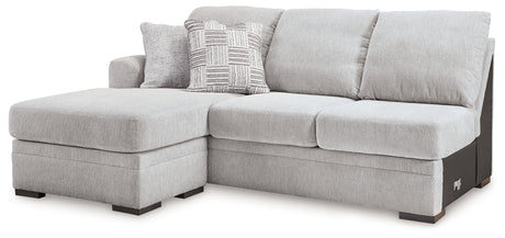 Gabyleigh Nickel Left-Arm Facing Sofa Chaise from Ashley Furniture - Luna Furniture