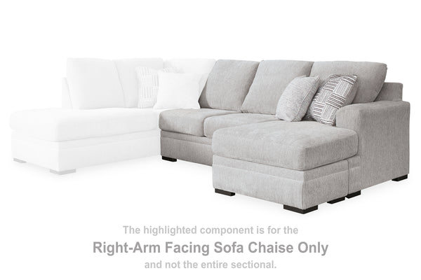 Gabyleigh Nickel Right-Arm Facing Sofa Chaise