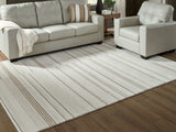Gadence Ivory/Tan Large Rug from Ashley Furniture - Luna Furniture