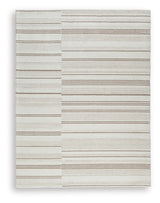 Gadence Ivory/Tan Large Rug from Ashley Furniture - Luna Furniture
