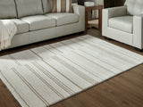 Gadence Ivory/Tan Medium Rug from Ashley Furniture - Luna Furniture